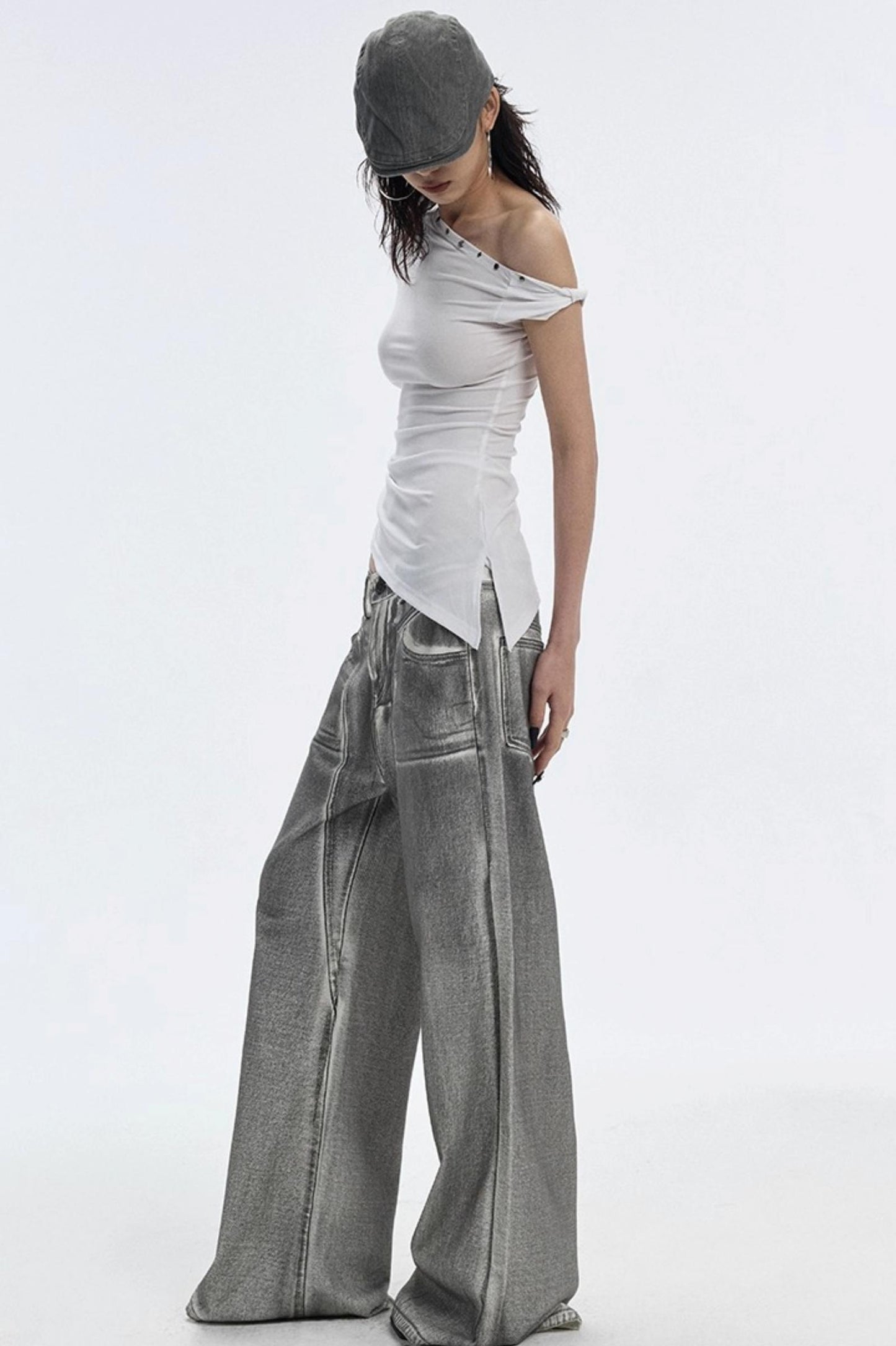 Bevelled Studded T-Shirt