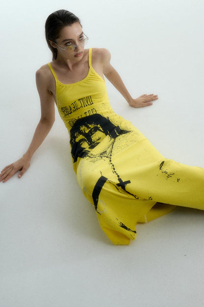 Spicy Halter Rhinestone Maxi Dress