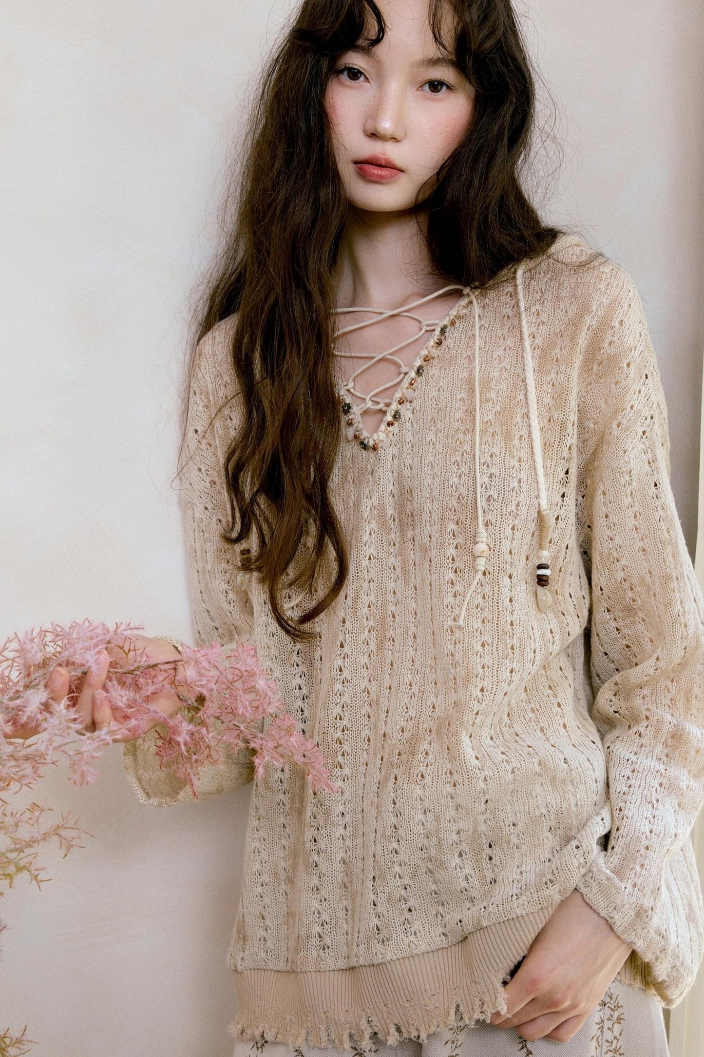 Original Neo-Bohemian Hooded Blouse