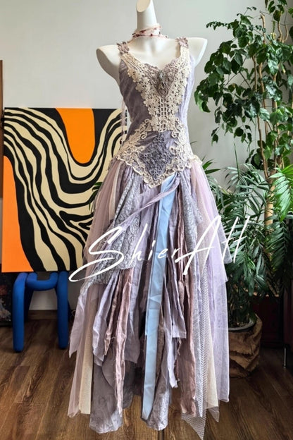 Wandering Wind Purple Dress Set-Up