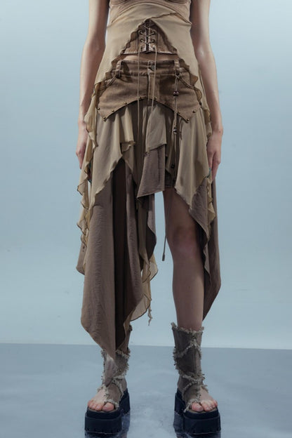 Eclectic Asymmetrical Skirt