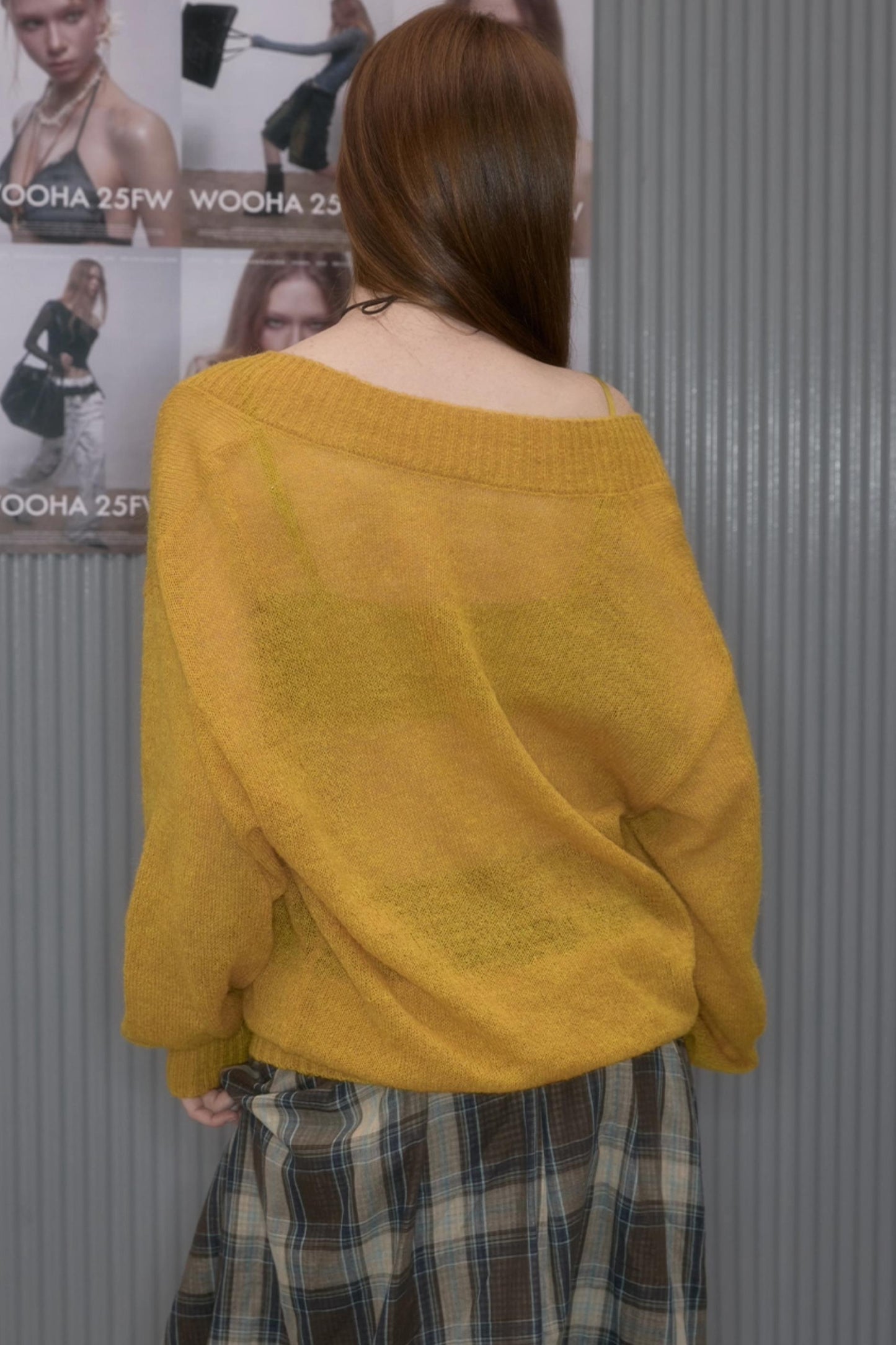 Retro Loose V-Neck Knit Pullover Top