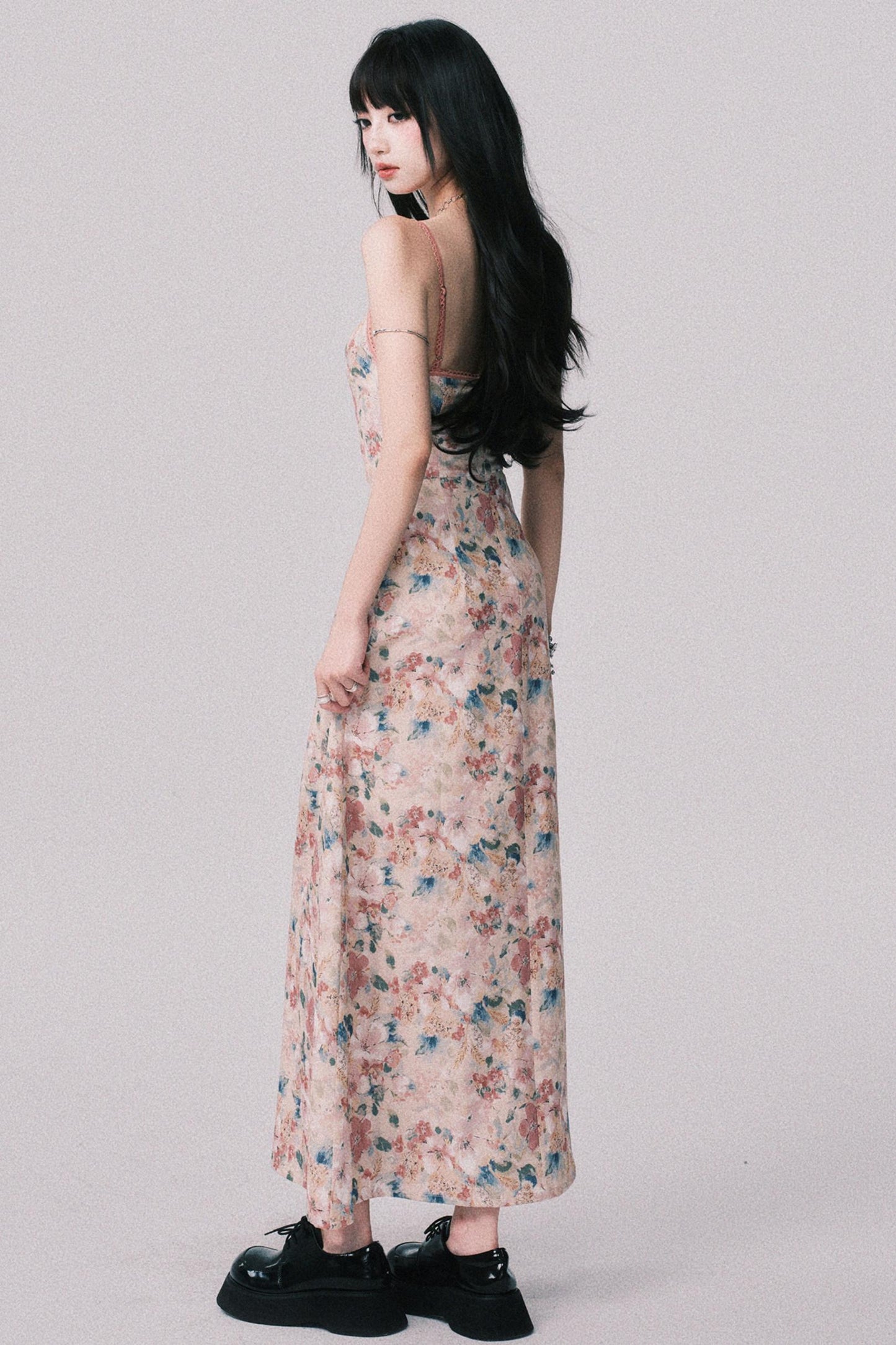 Dreamy Floral Halter Dress