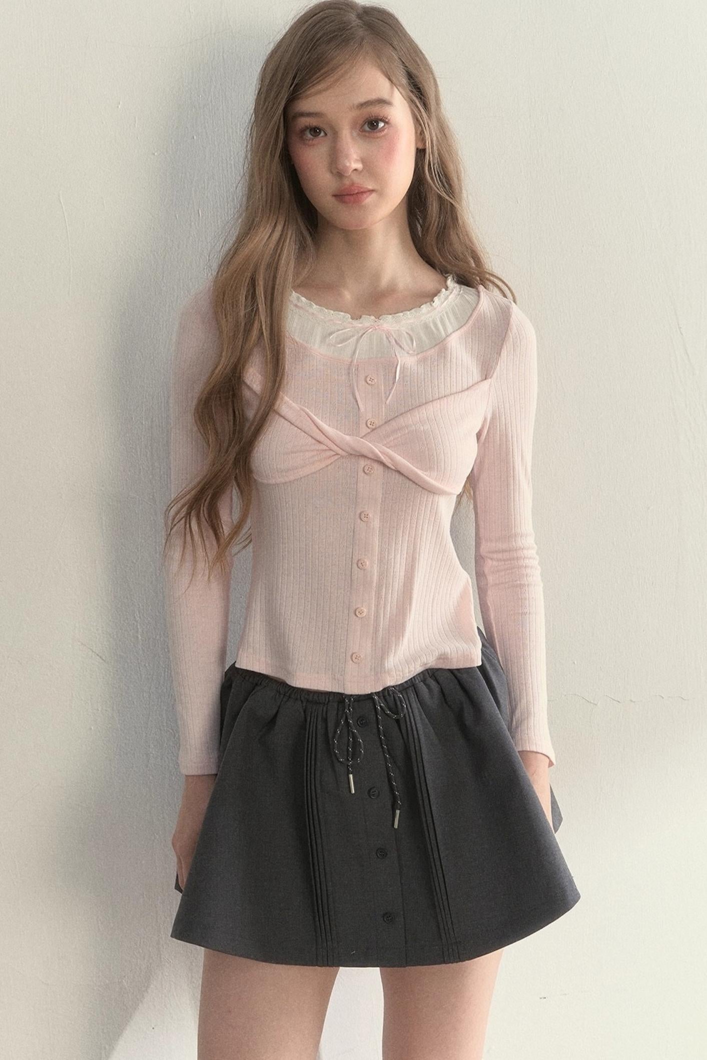 Bow Knot Knitted Top