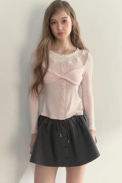 Bow Knot Knitted Top