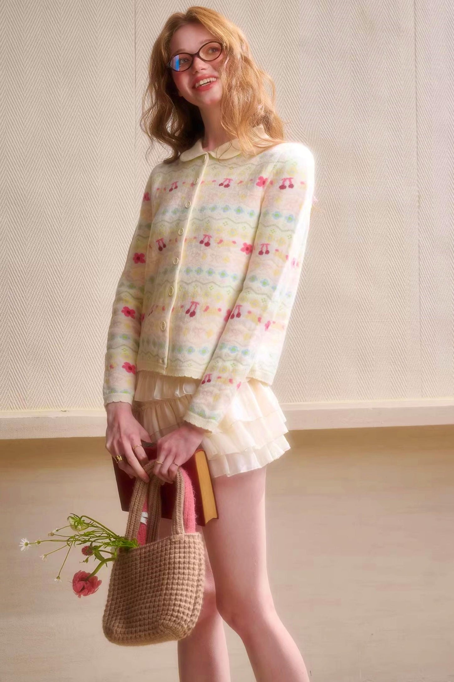 Rainbow Fair Isle Cozy Cardigan
