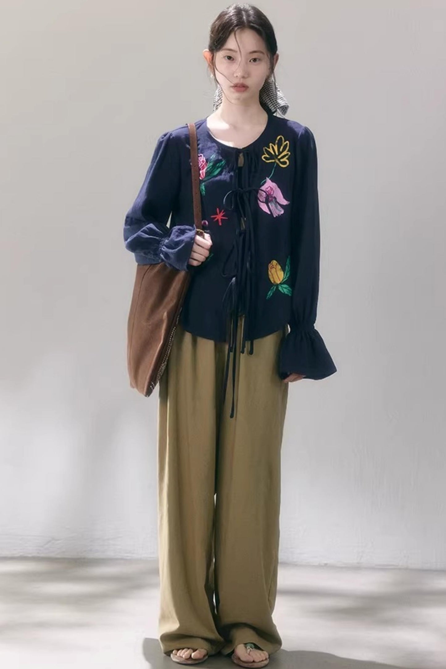 Bird and Rose Linen Blouse