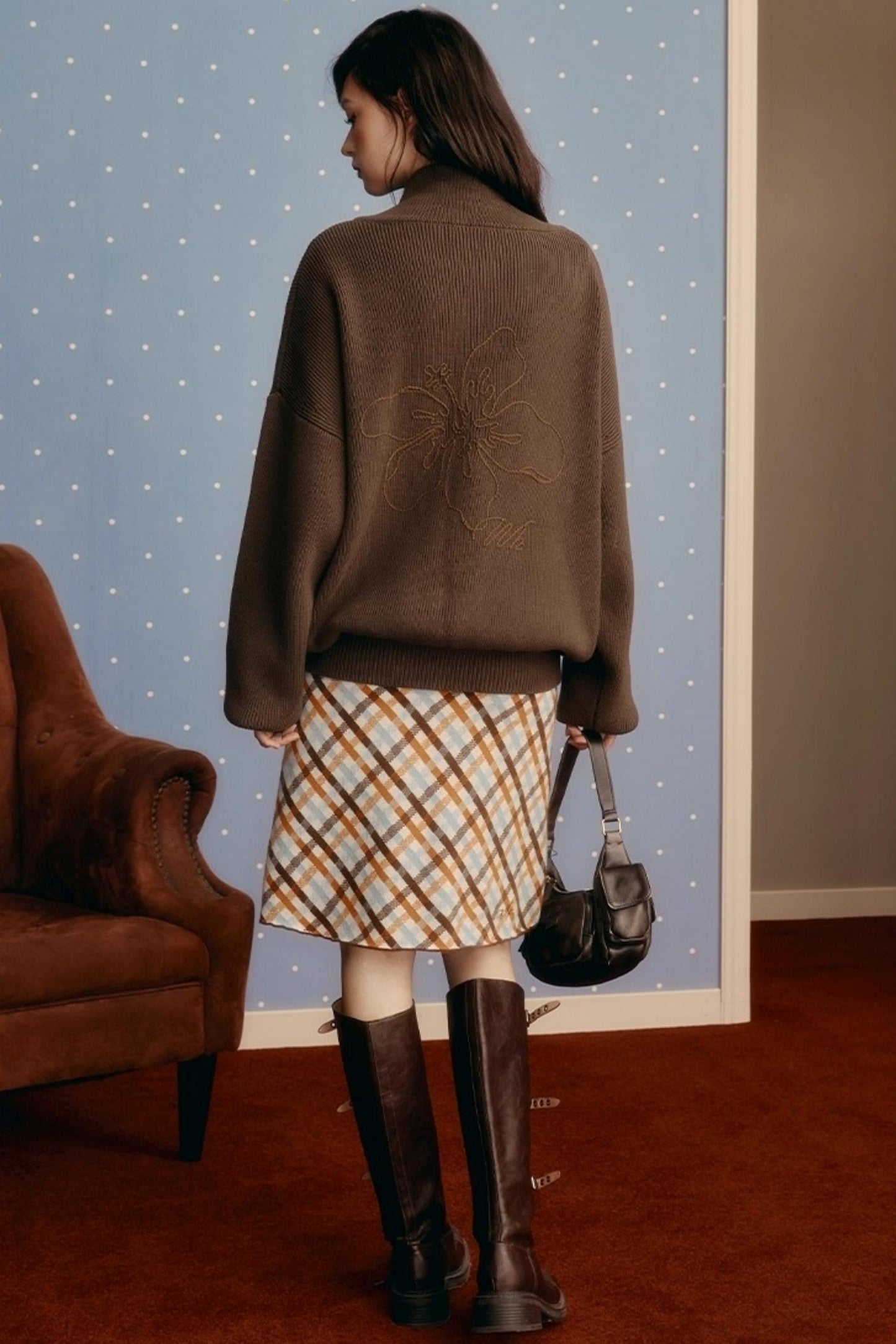 Embroidered Knitted Sweater