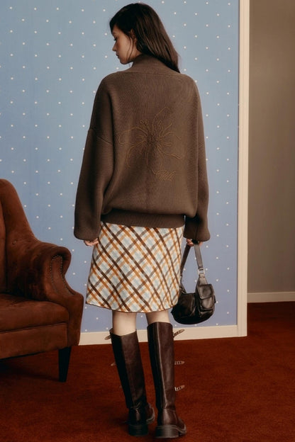 Embroidered Knitted Sweater