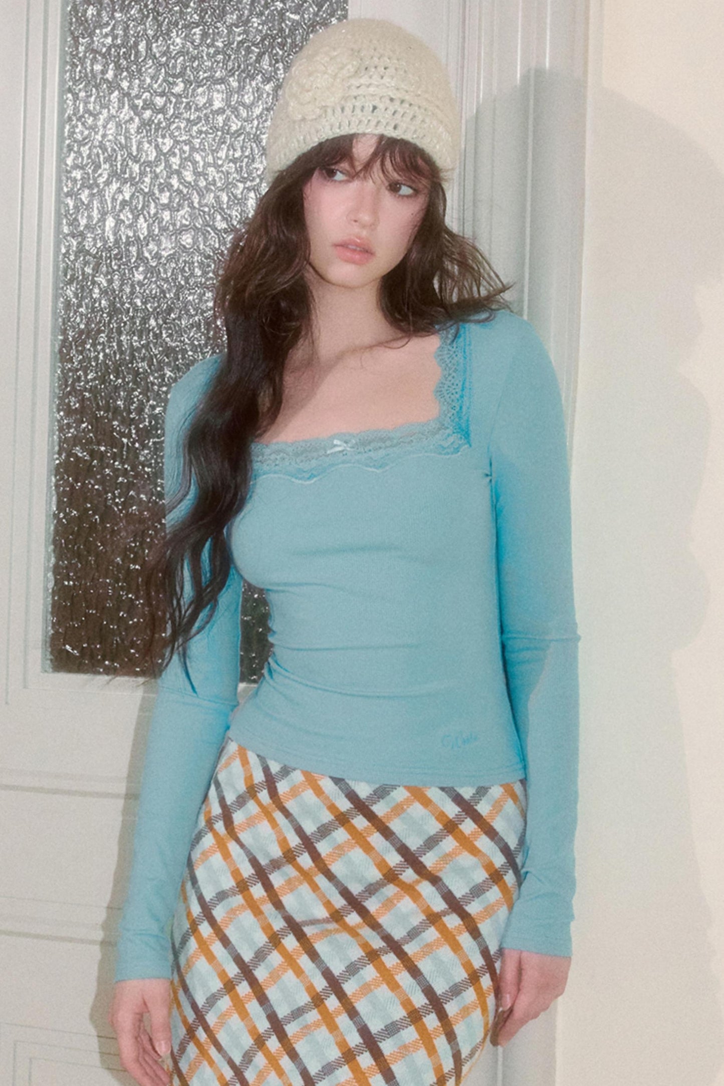 Long Sleeve Lace T-Shirt