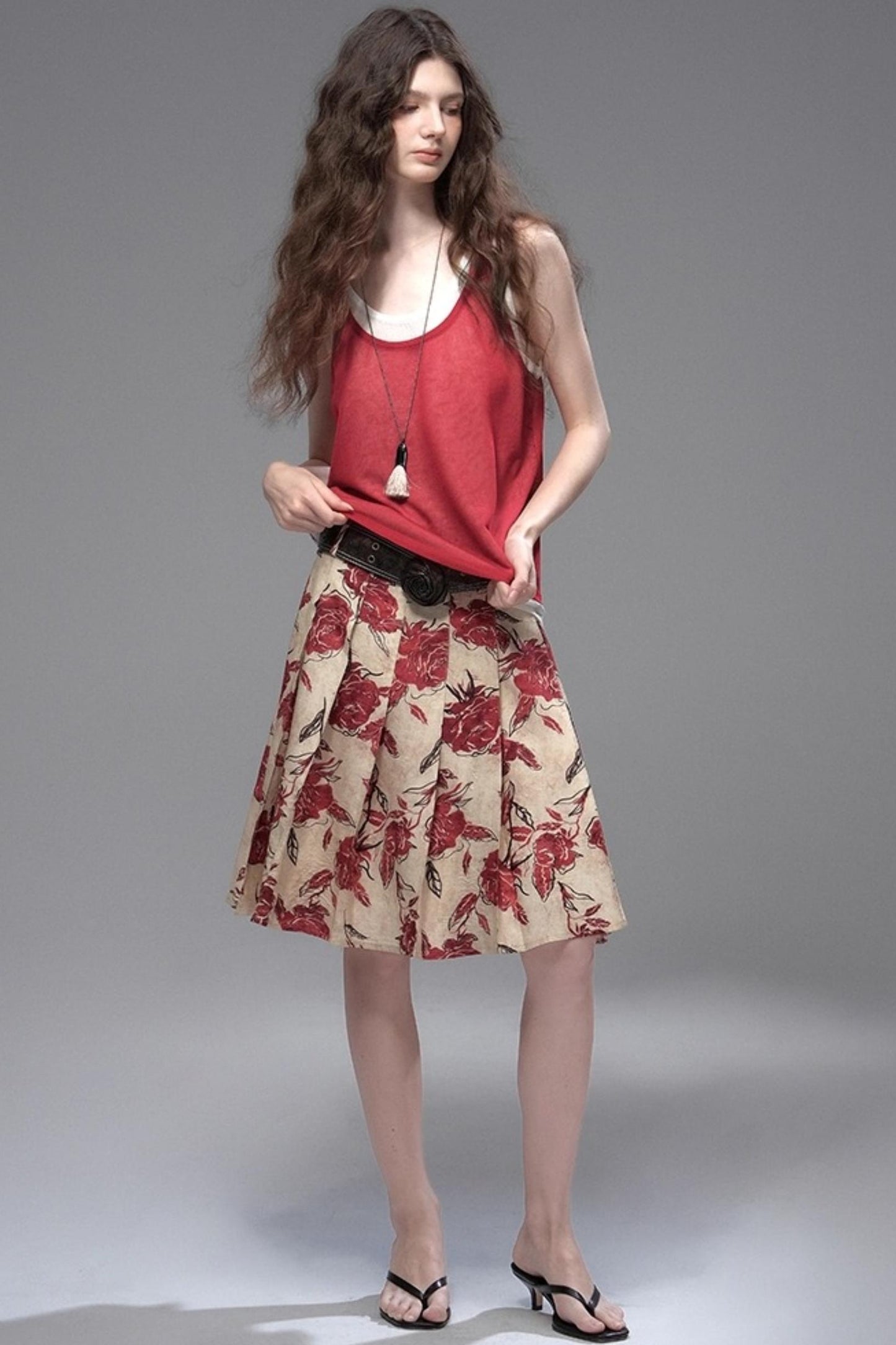 Tri-Color Linen Vest