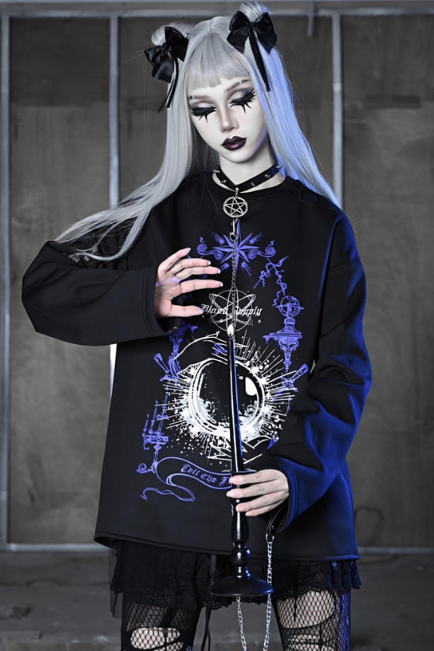 Gothic Magic Ball Velvet Top