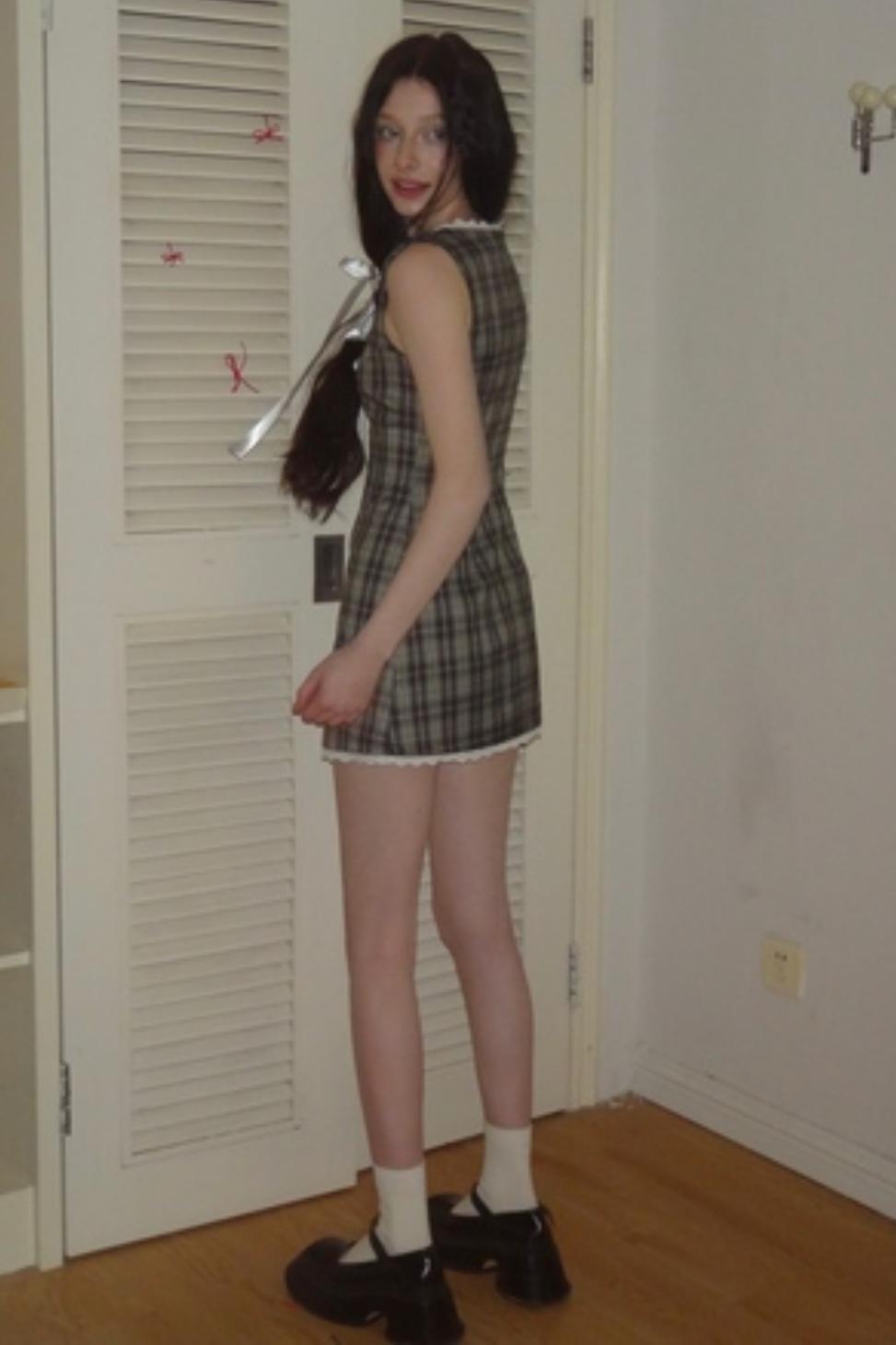 Vintage Tie-Doll Dress