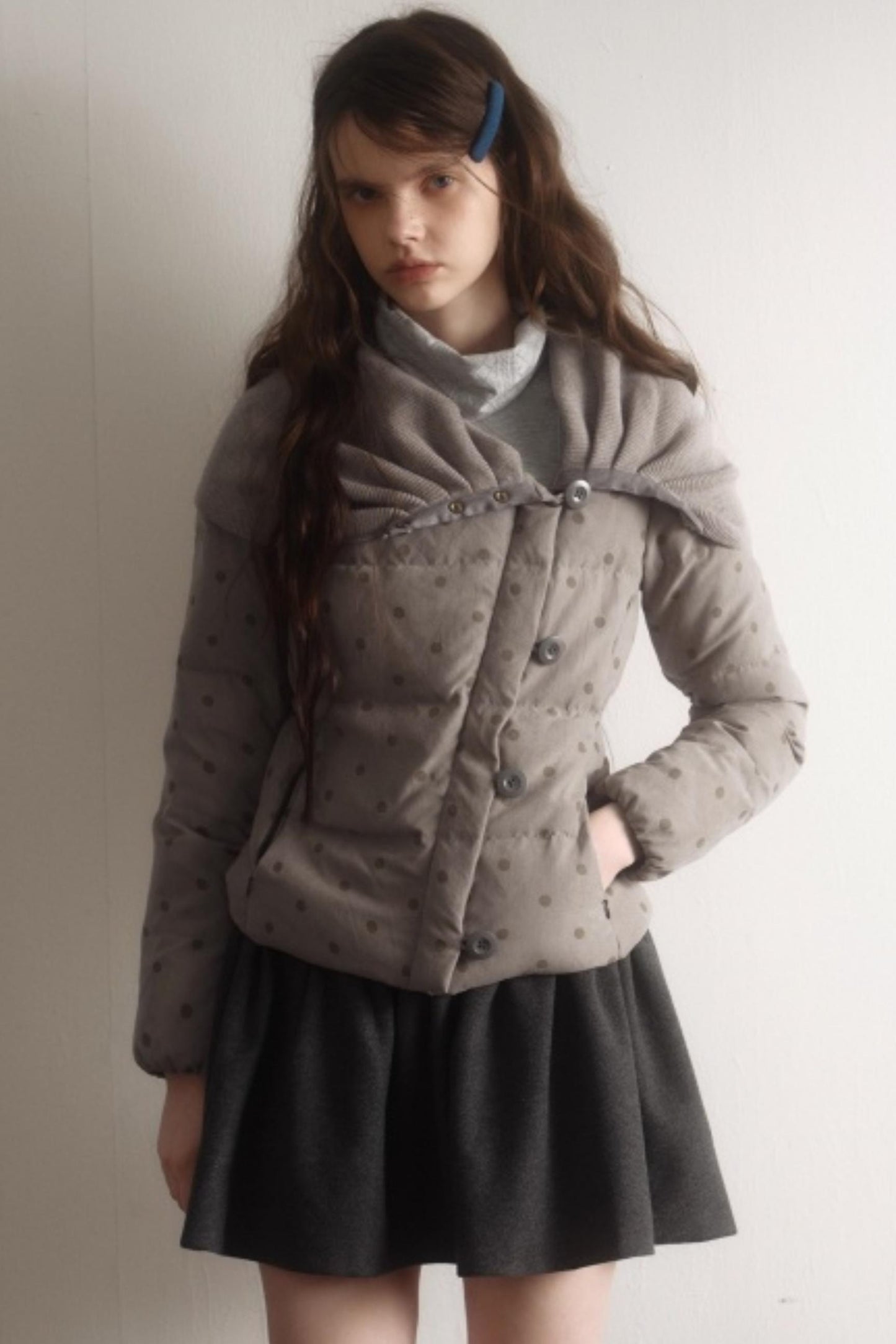 Artist-Created Retro Woolen Skirt