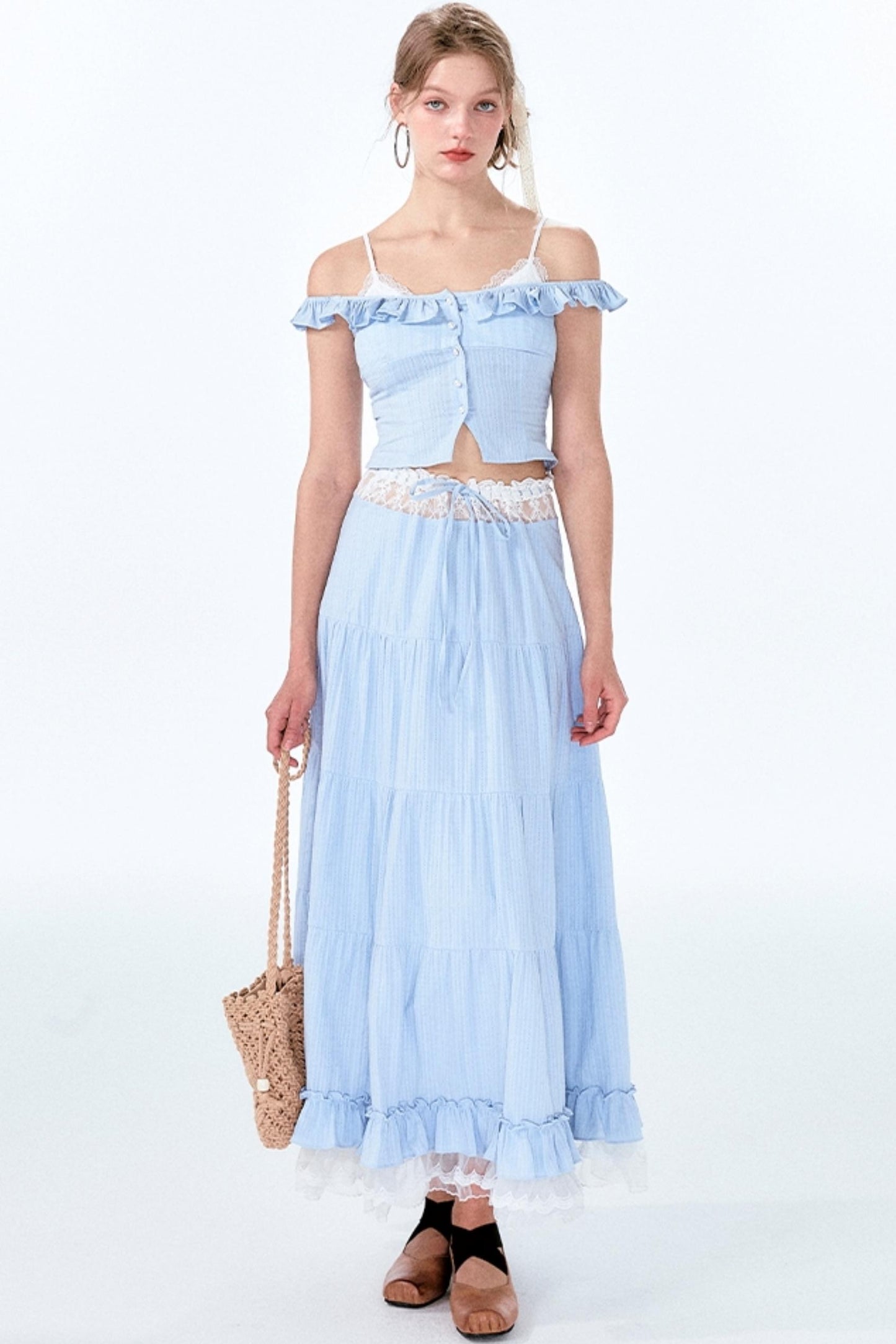 Lace Bustier Ensemble Set-Up