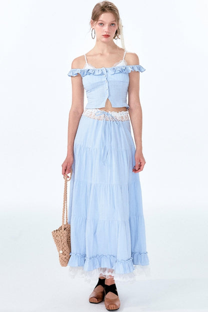 Lace Bustier Ensemble Set-Up