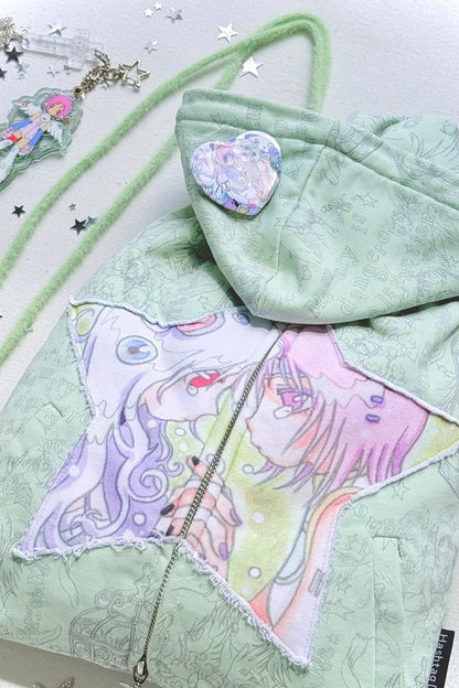 Dreamcore Double Shoulder Sweatshirt Drawstring Bag