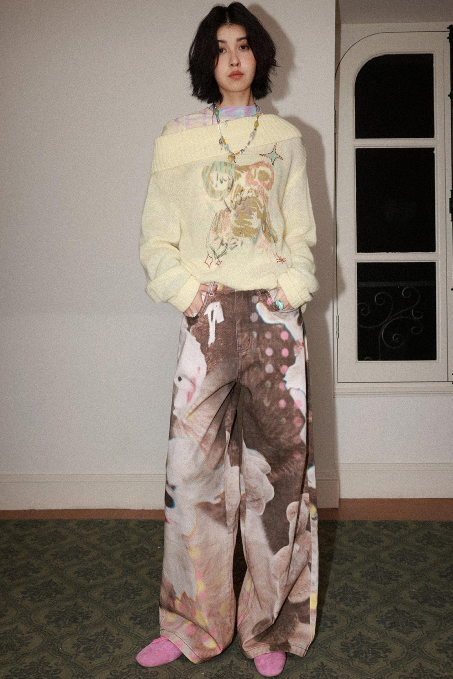 Doll Club Wide-Leg Jeans