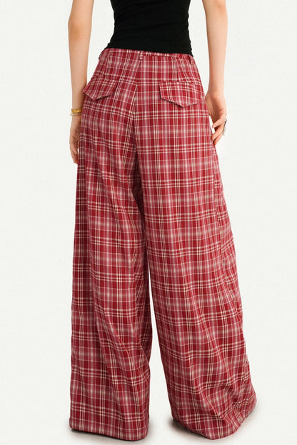 American Retro Plaid Pants