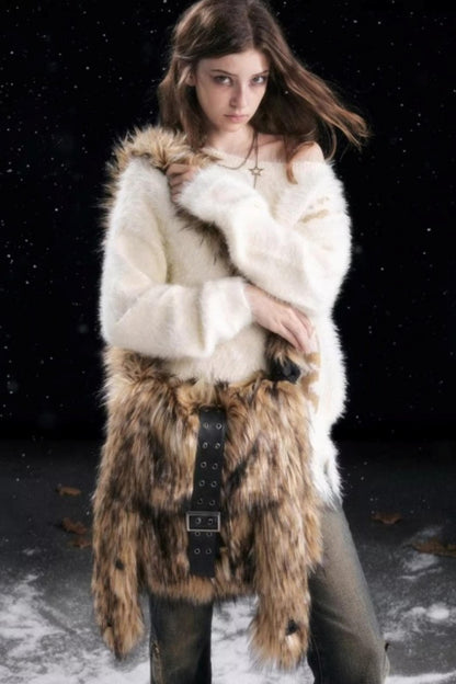 Punk Rabbit Ear Furry Bag