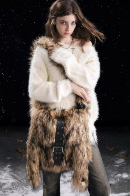 Punk Rabbit Ear Furry Bag