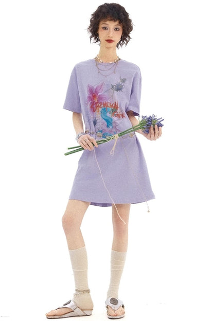 Flower Room T-Shirt Dress