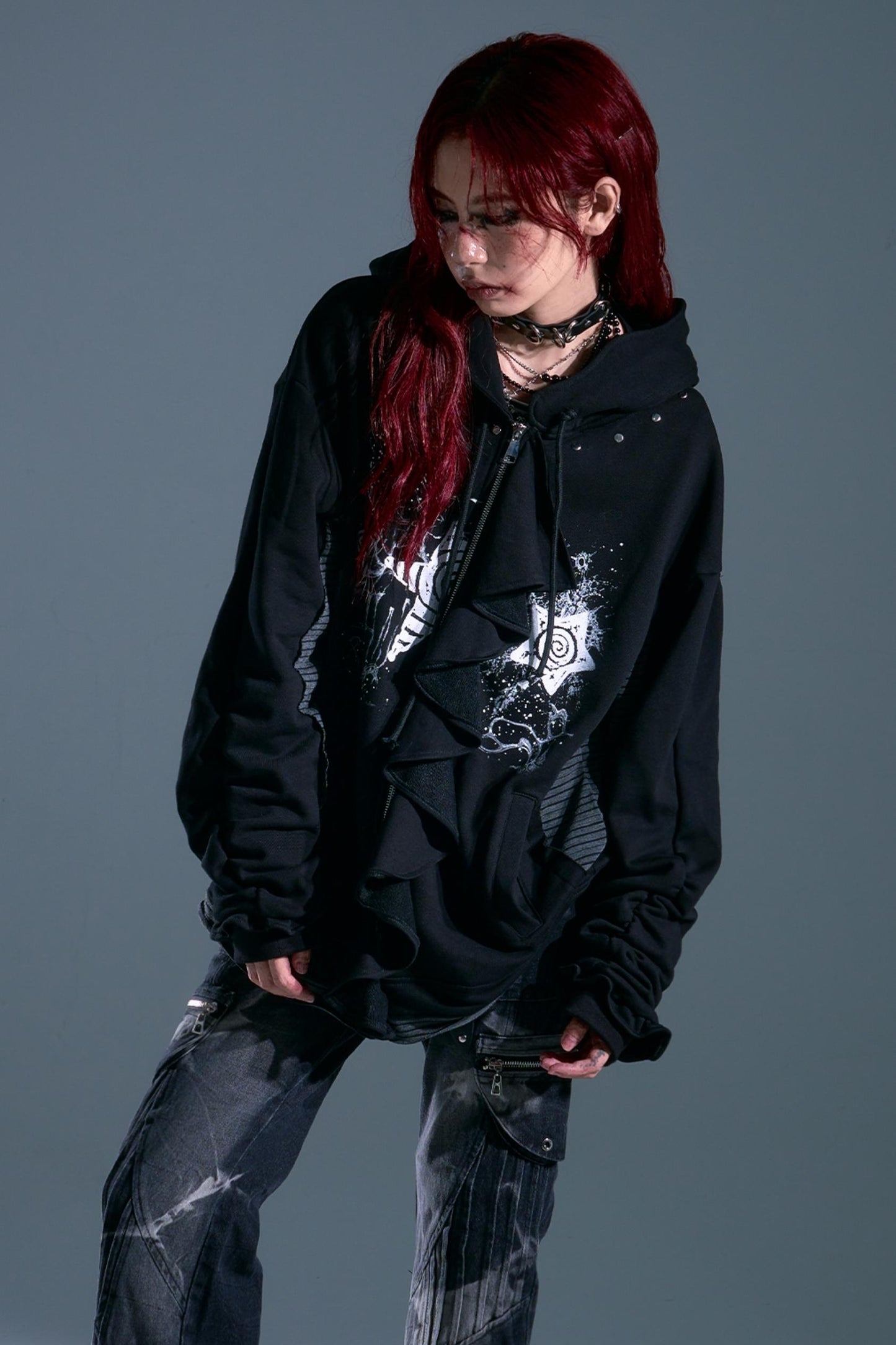 Autumn Hooded Sweatshirt Cardigan