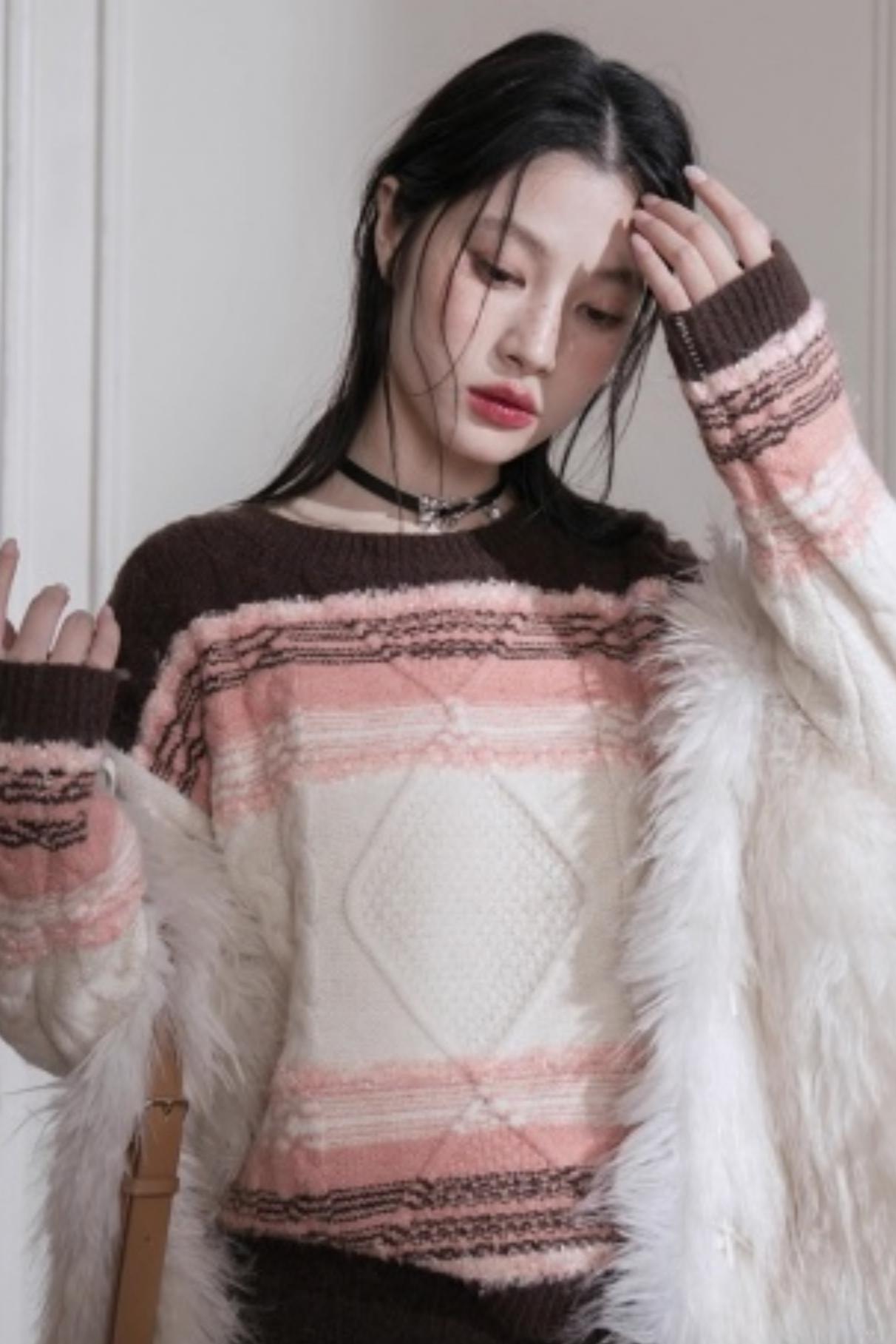 Sunset Gradient Knit Skirt Set