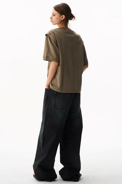 Solid Color Slim-Fit T-Shirt