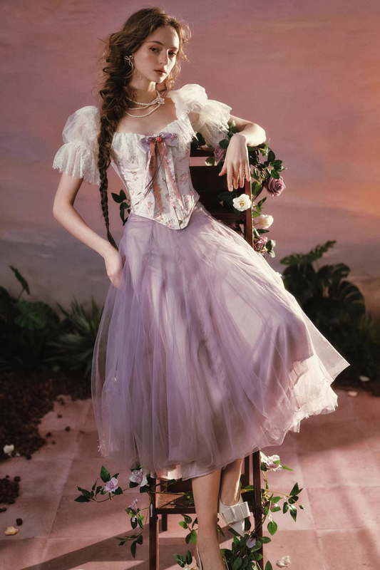 Lace Victorian Corset Skirt Set-Up