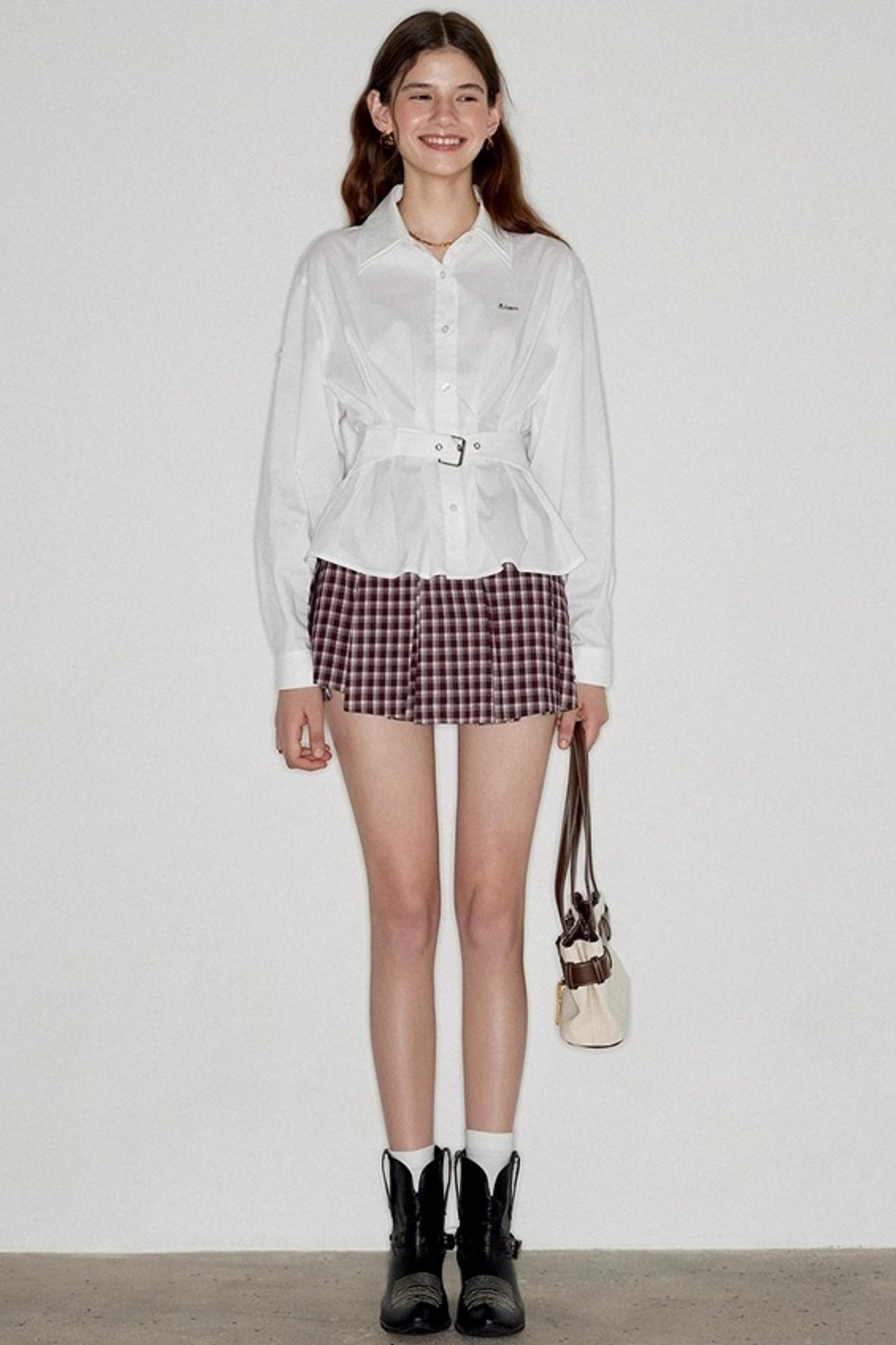 Double Lapel Long Sleeve Shirt