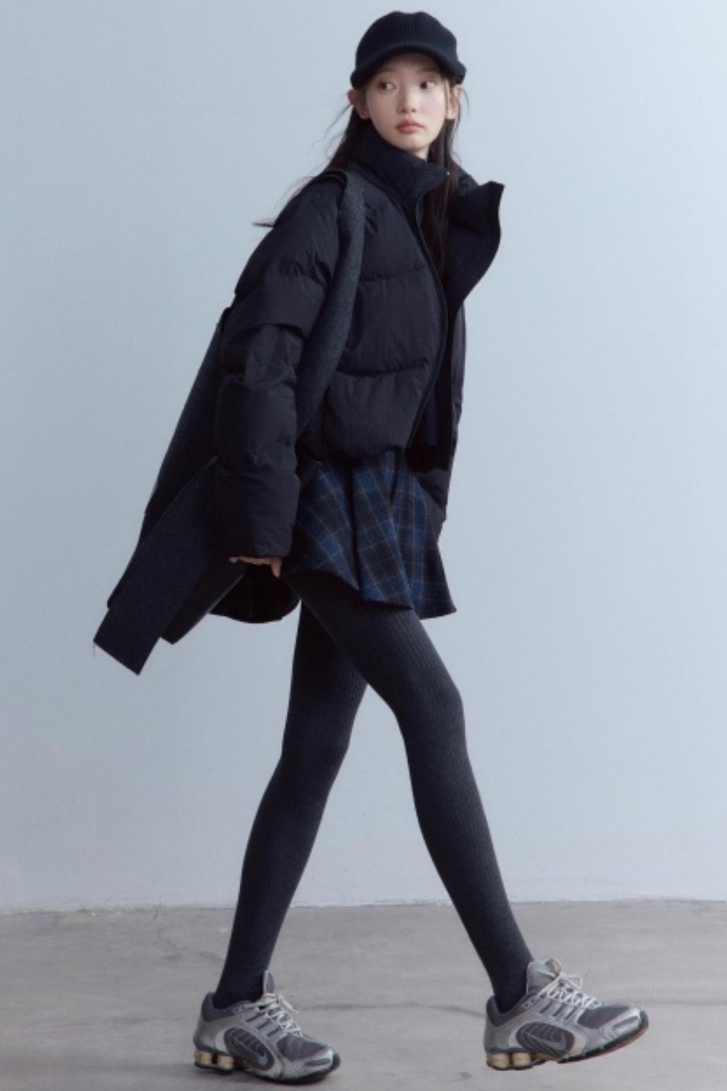 Scottish Plaid A-Hem Woolen Skirt