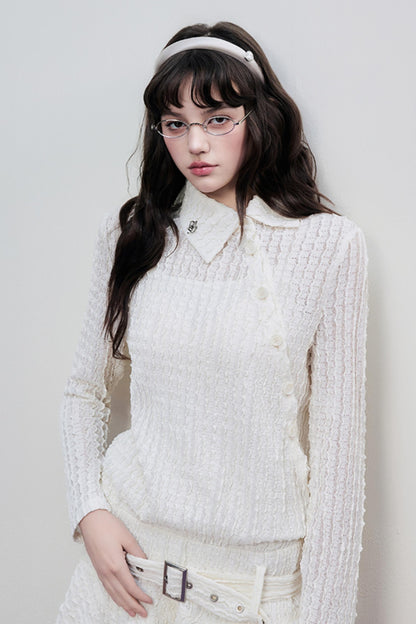 Hollow Lace Spring Halter Dress