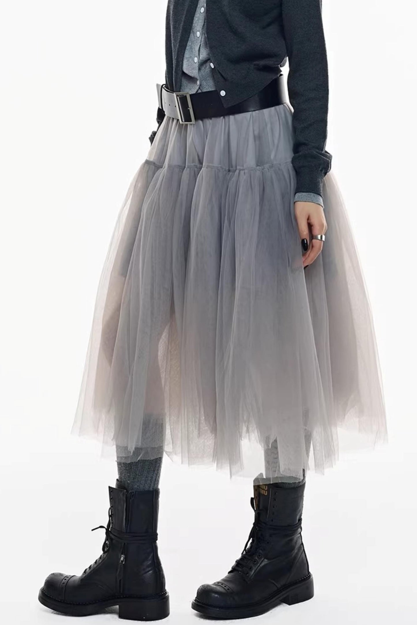 Holiday Edition Smoky Gray Tulle Skirt