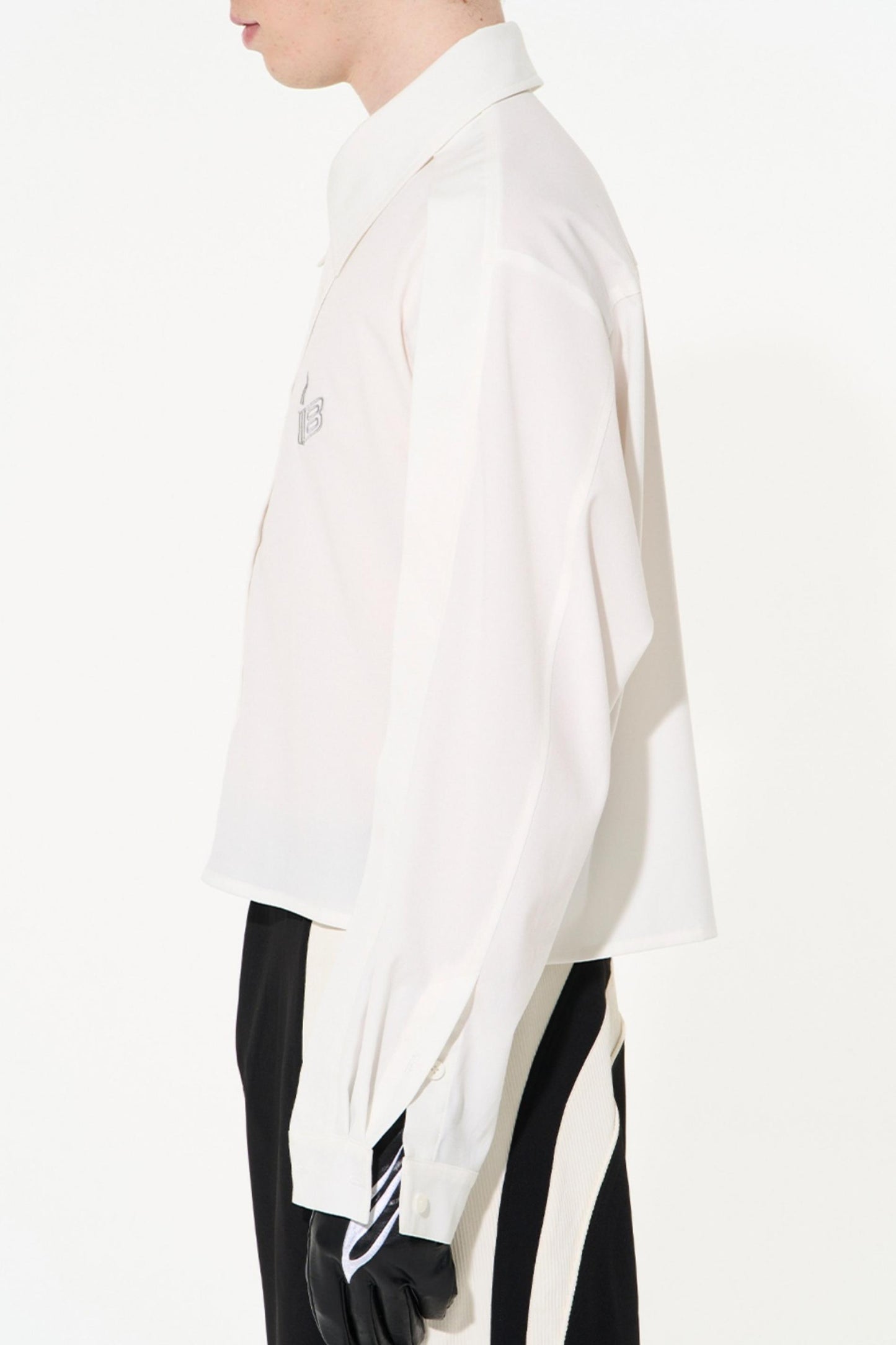 Two-Tone Oversized Long Sleeve Tee