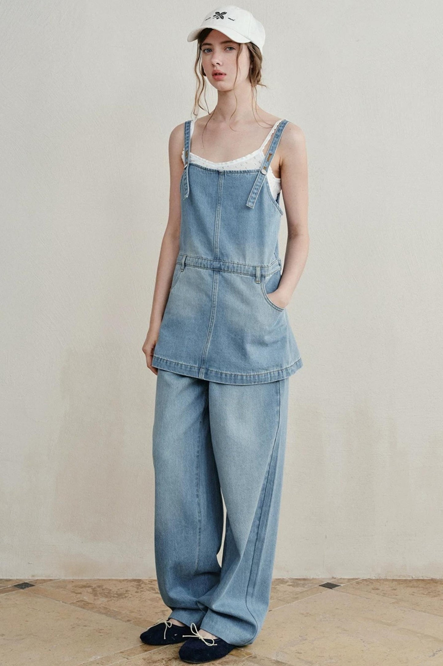 Sea Salt Washed Denim Pants