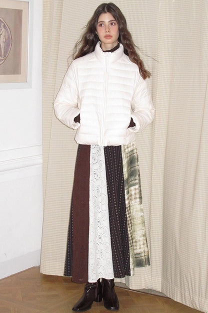 Poetry in the Mist Plaid Skirt