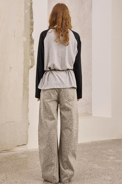 Loose Crew Neck Long Sleeve Top