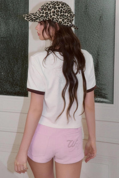 Cute Illustration Print Short Sleeve T-Shirt