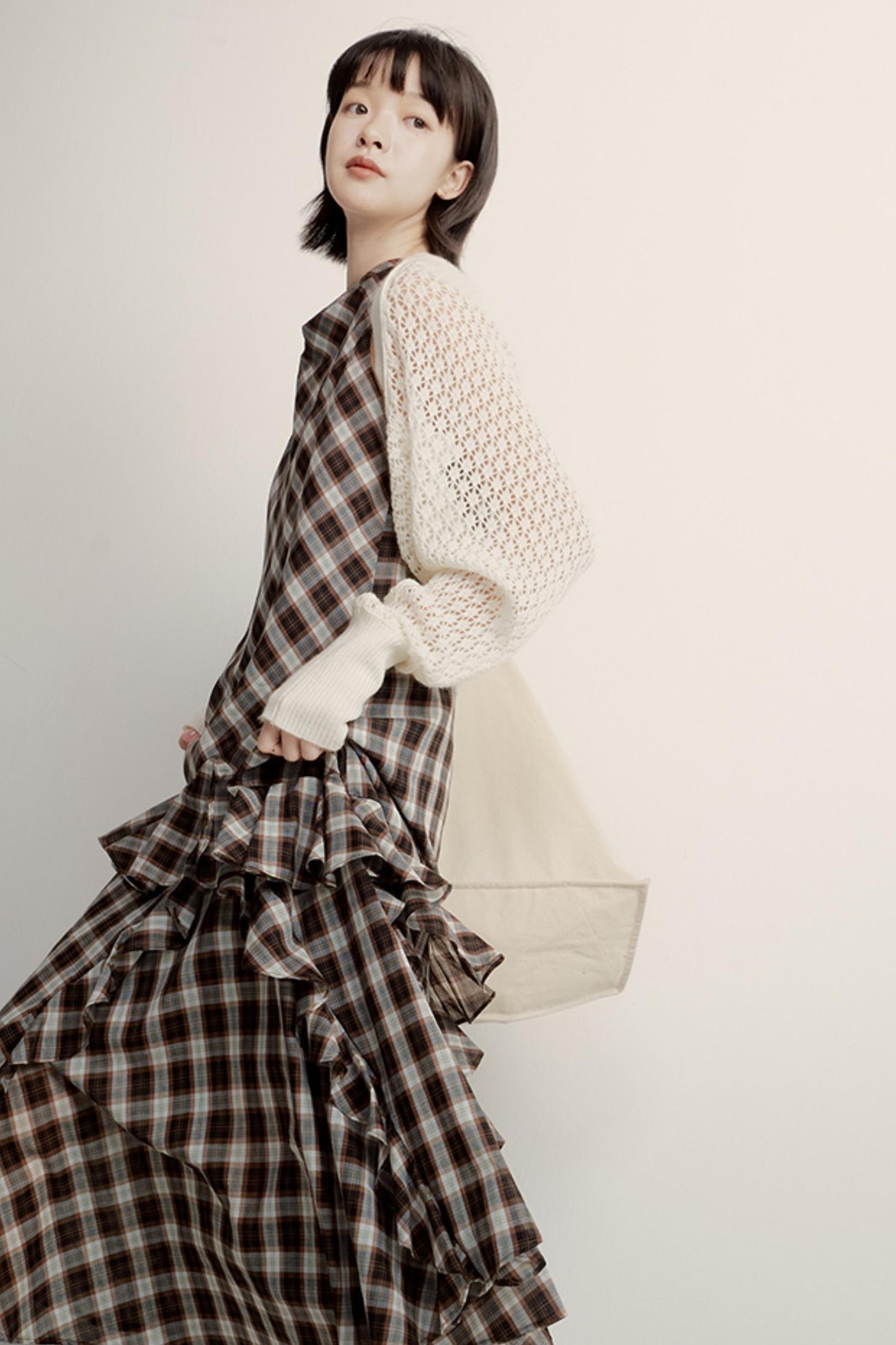 Cream Jacquard Cardigan