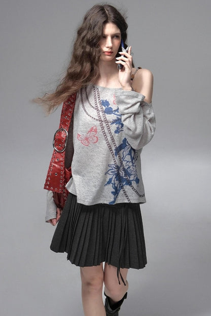 Distressed Long T-Shirt