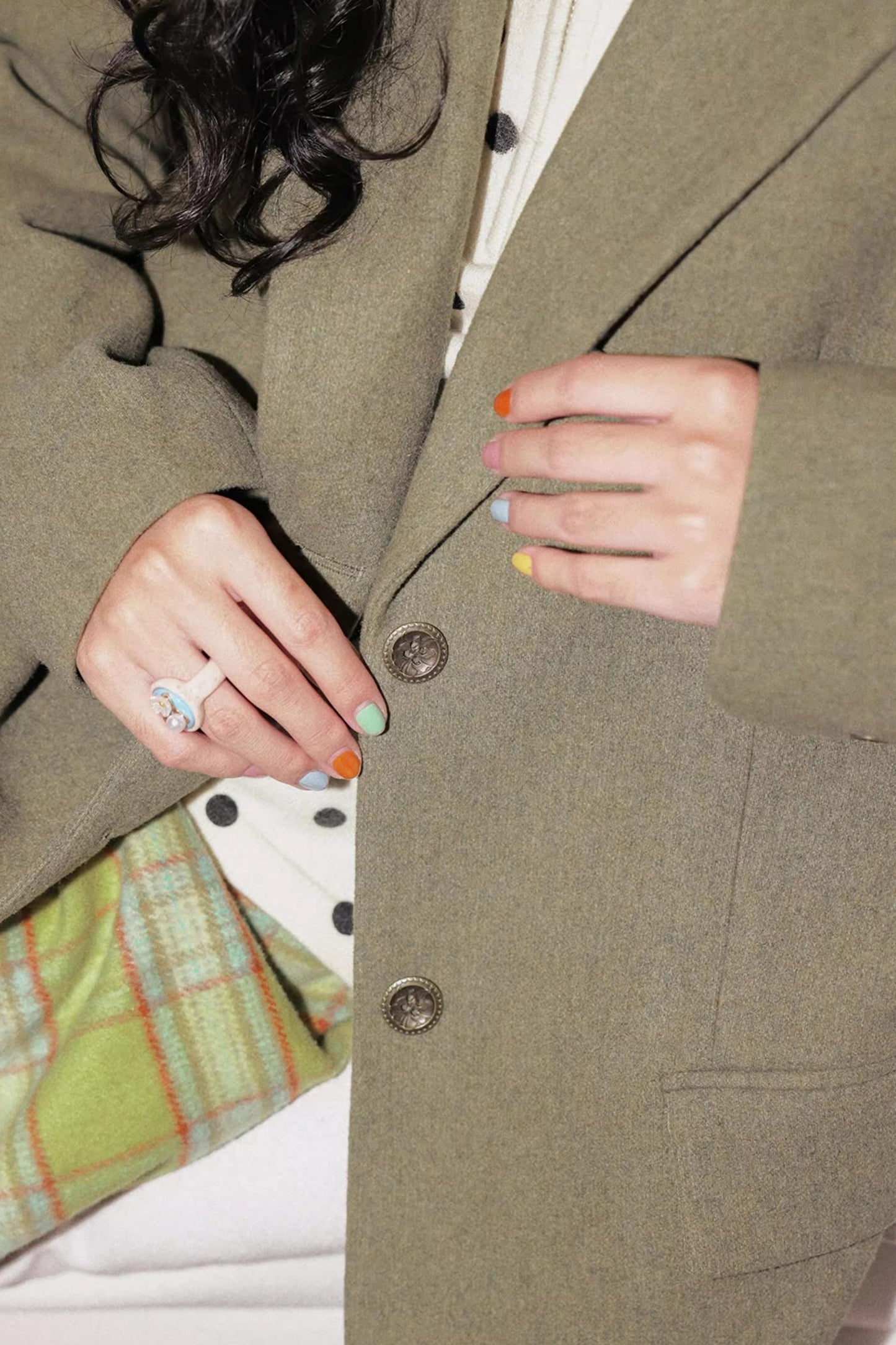 Casual Moss Woolen Suit Jacket