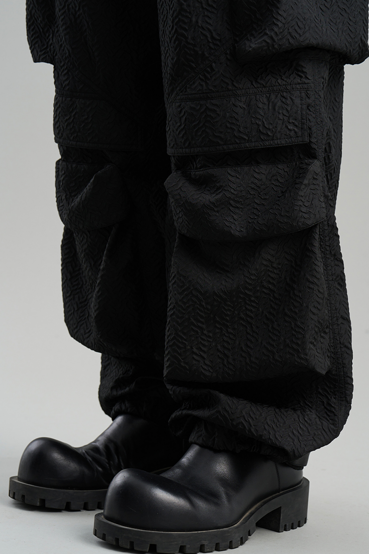 Textured Pocket Work Pants