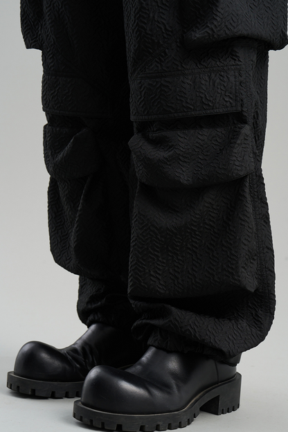 Textured Pocket Work Pants