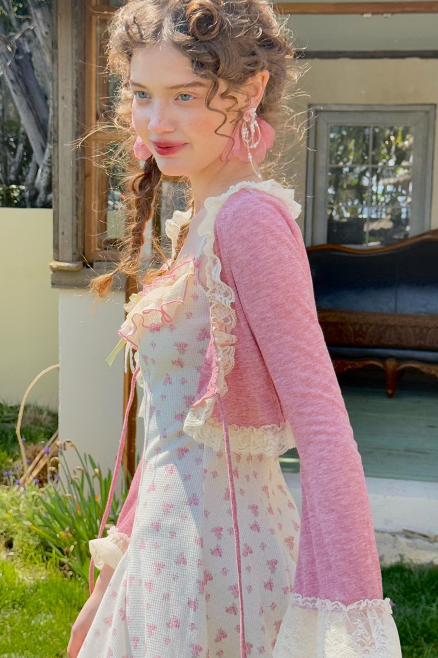 SeLace Rose Cardigan Dress Set-Up