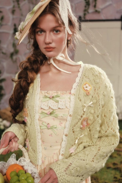 French Floral Pastoral Dress Set-Up