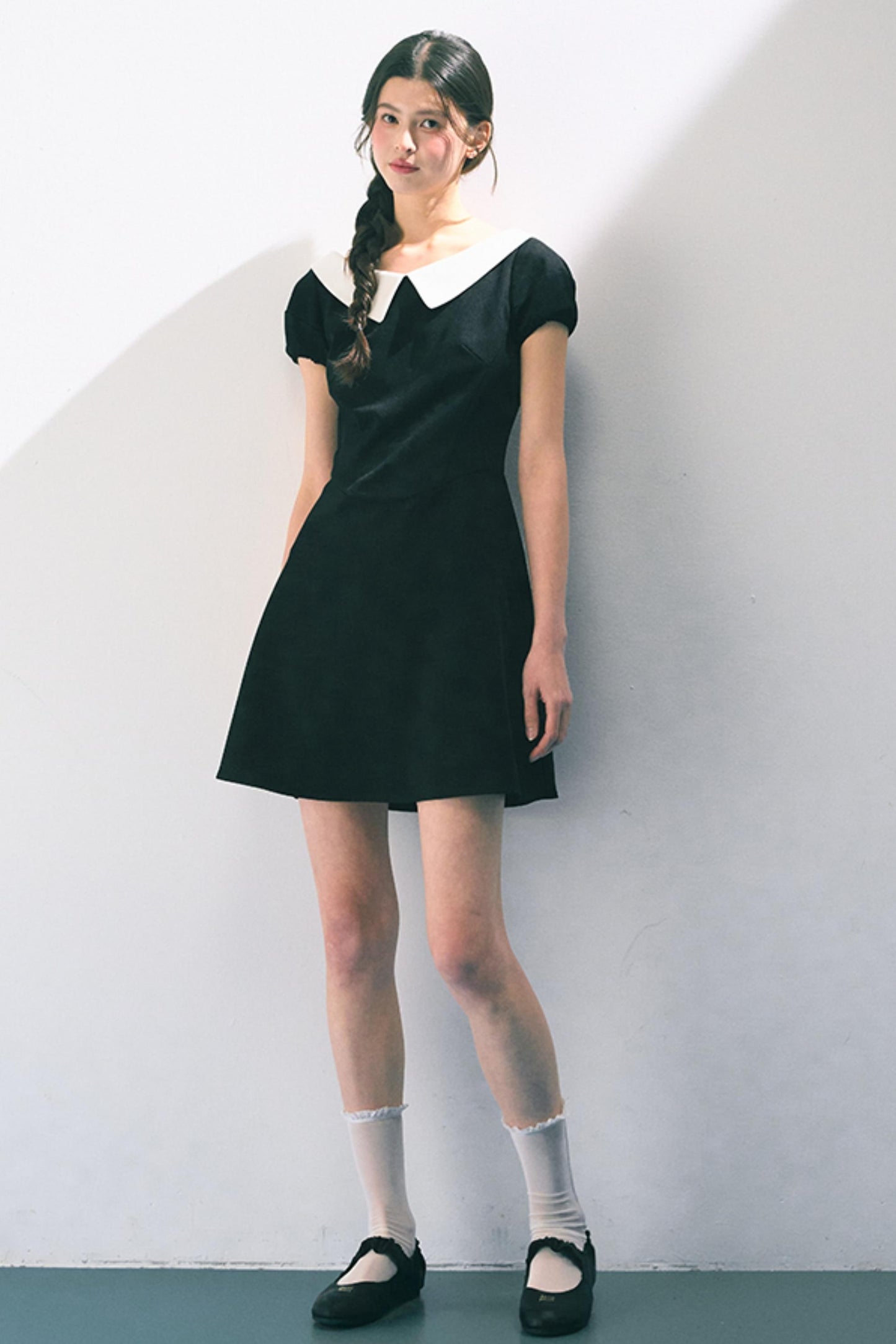 Vintage Doll Collar Midi Dress