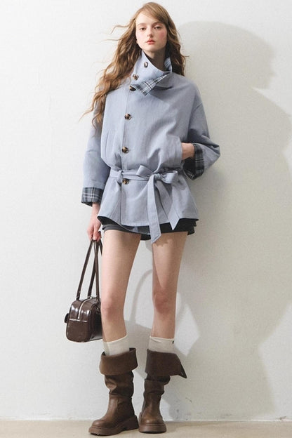 Vintage Loose Tunic Trench Coat