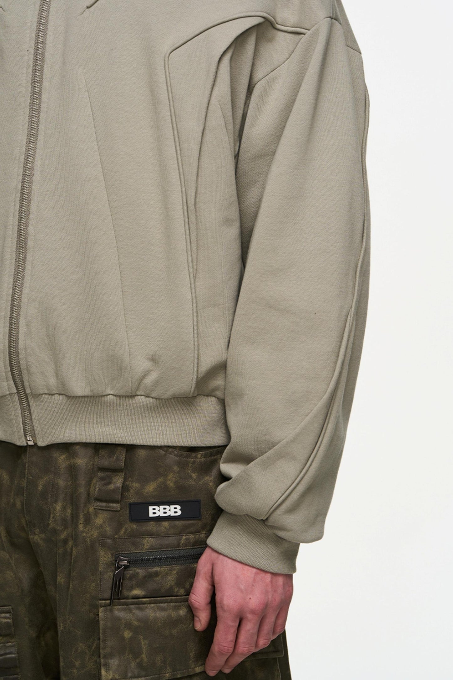 Layered Hoodie Jacket