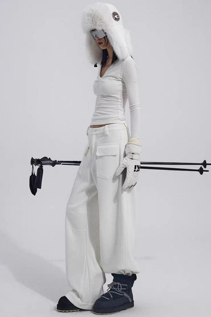 Chest Twist Pleated Winter Top